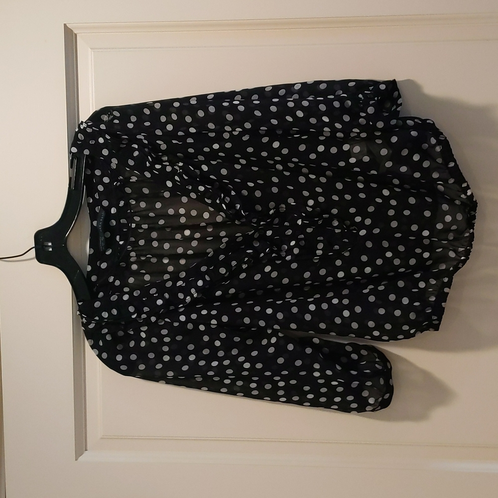 Zara polka dot top